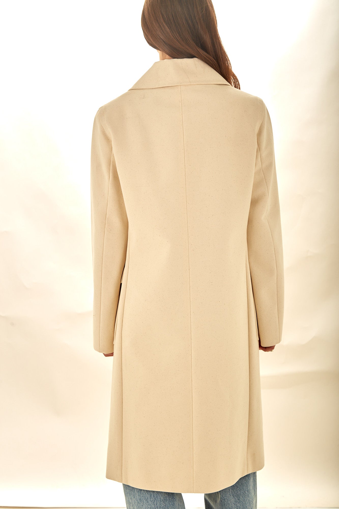 Celine Canvas Logo Button Coat