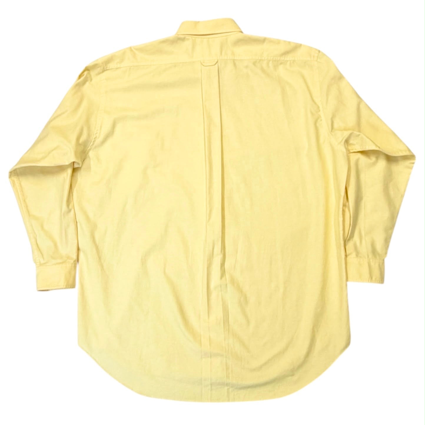 Chanel Yellow Oversized Logo Button Down
