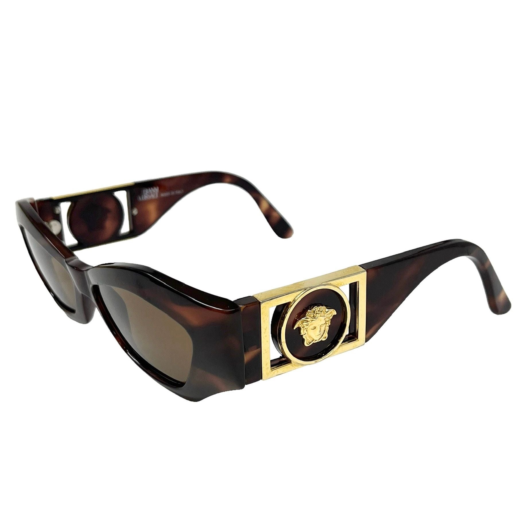 Versace Tortoise Oversized Sunglasses