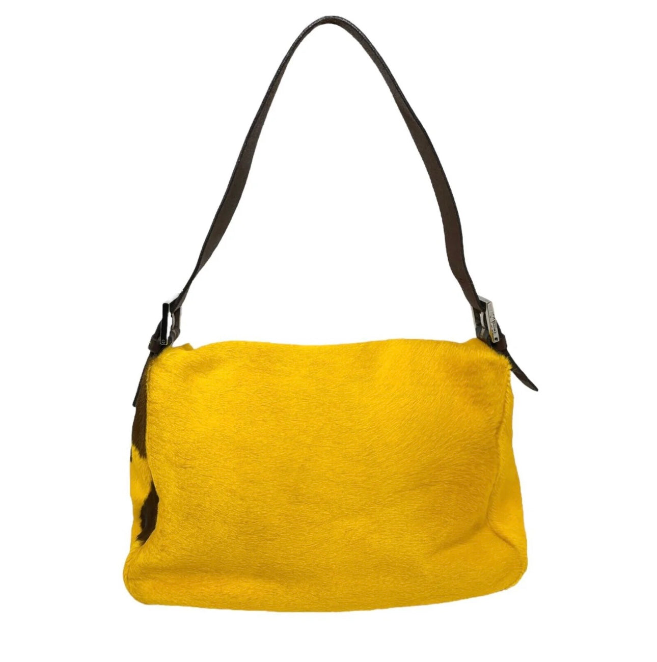 Fendi Yellow Cow Print Mama Baguette