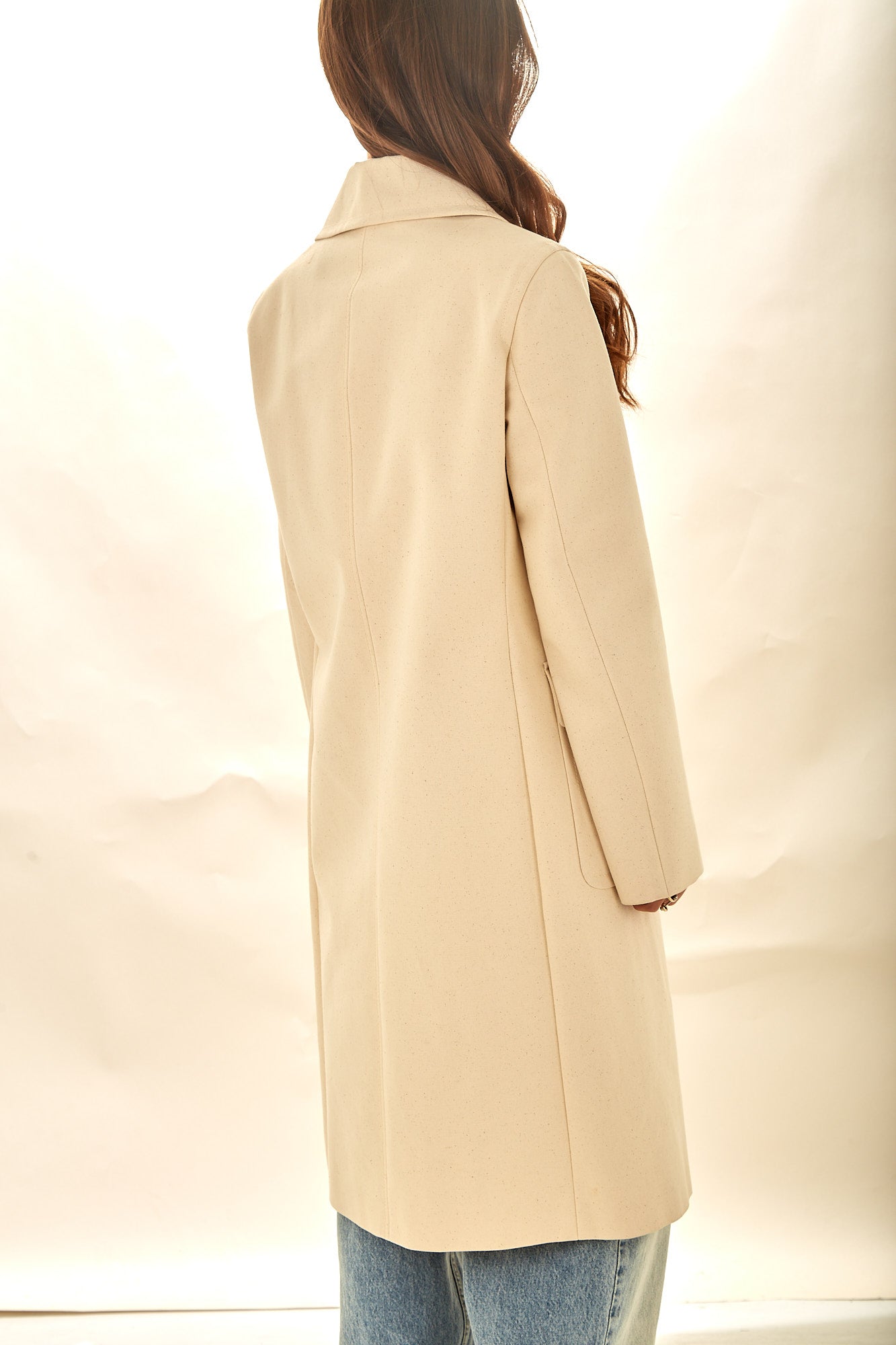 Celine Canvas Logo Button Coat