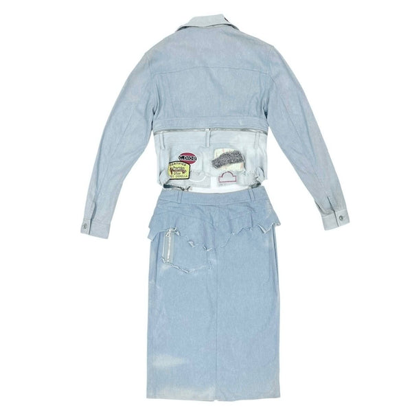 Dior Speedway Denim Skirt Set