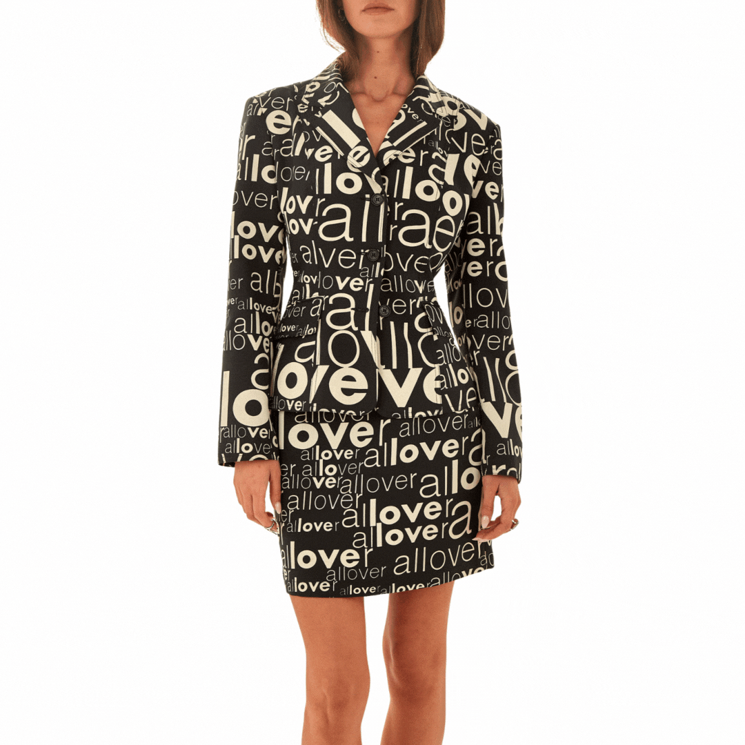 Moschino 'All Over' Print Nanny Skirt Set