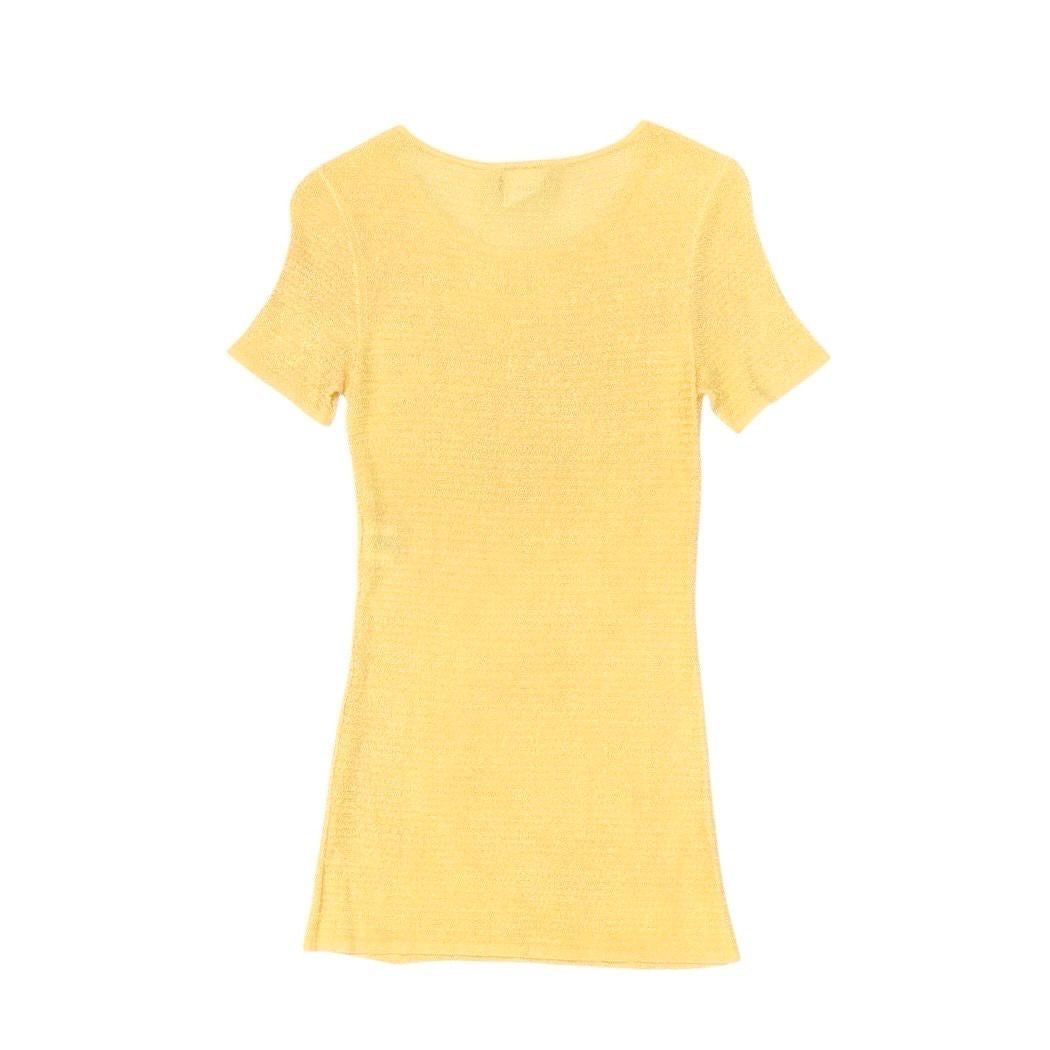Chanel Yellow Triple Logo Top