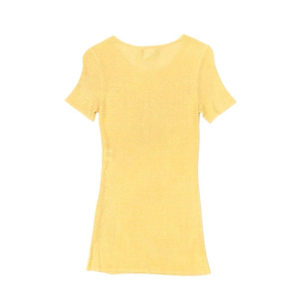 Chanel Yellow Triple Logo Top