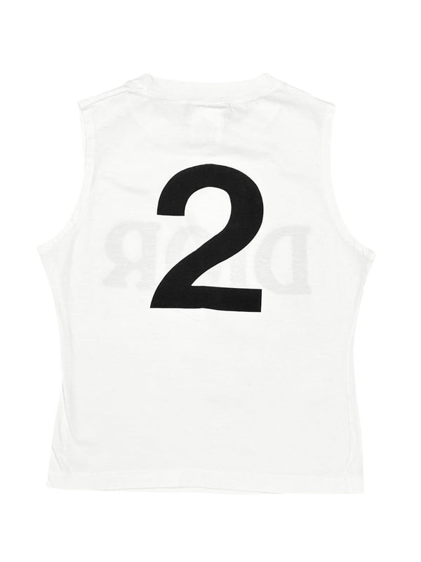 Dior White Logo Tank