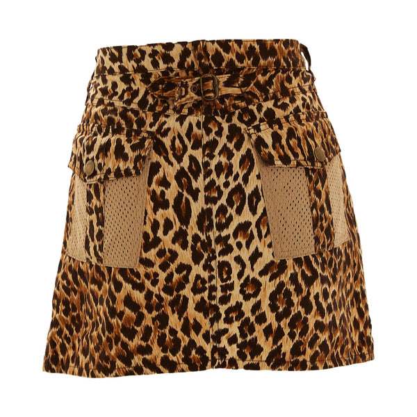 Dolce & Gabbana Cheetah Mesh Skirt