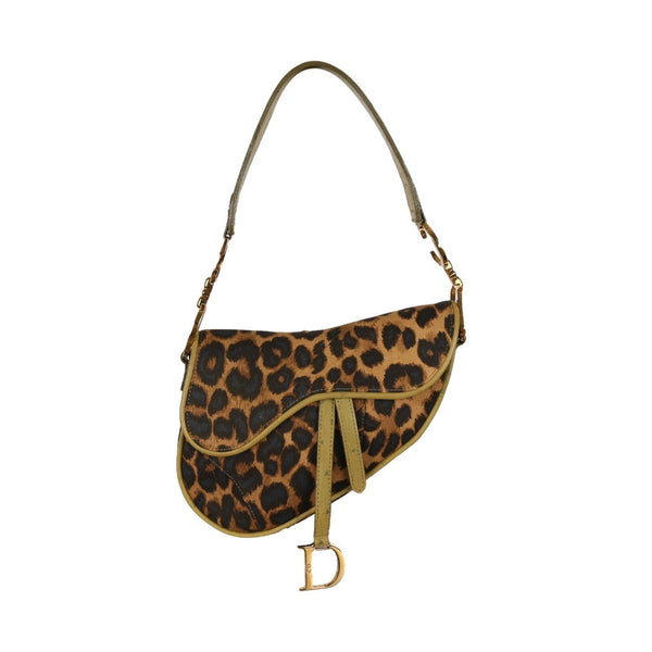 Dior Cheetah Mini Saddle Bag