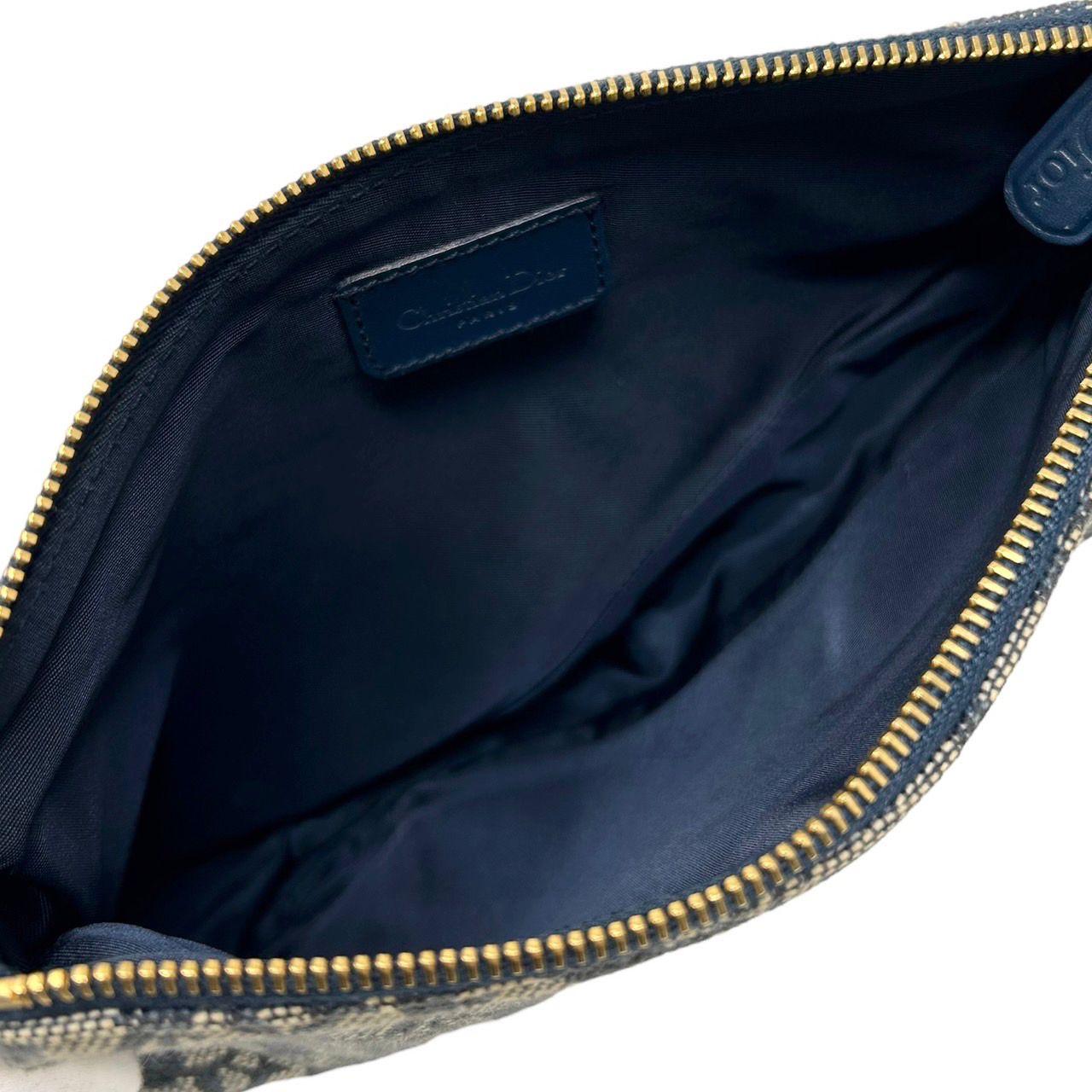 Vintage Dior Navy Logo Mini Saddle Bag – Treasures of NYC