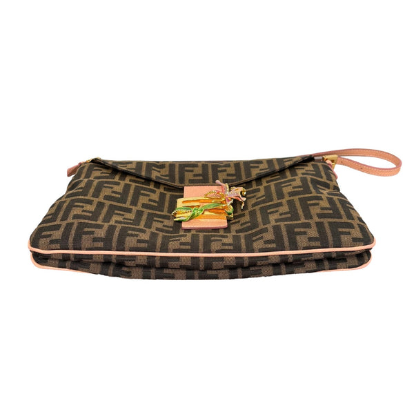 Fendi Crystal Floral Baguette Bag