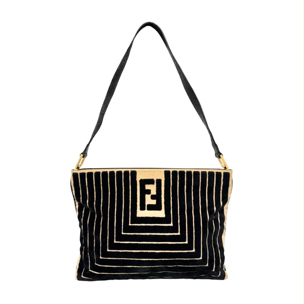 Fendi Black Stripe Shoulder Bag