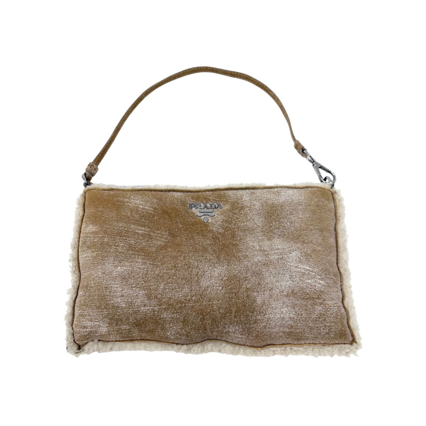 Prada Shearling Mini Shoulder Bag