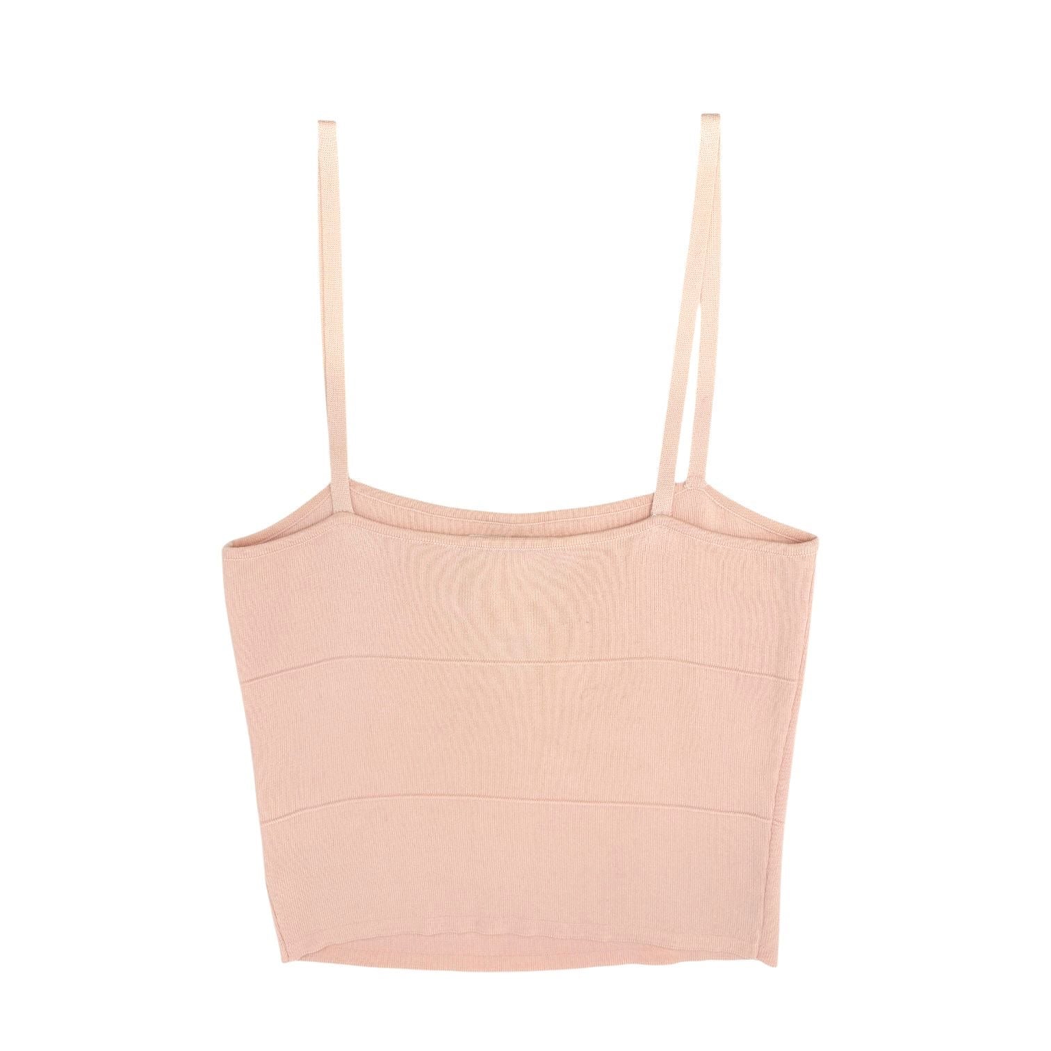 Chanel Baby Pink Cropped Tank Top