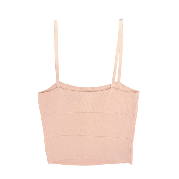 Chanel Baby Pink Cropped Tank Top