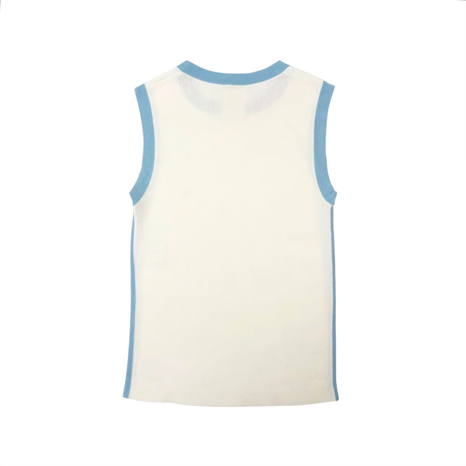 Chanel White Logo Tank Top