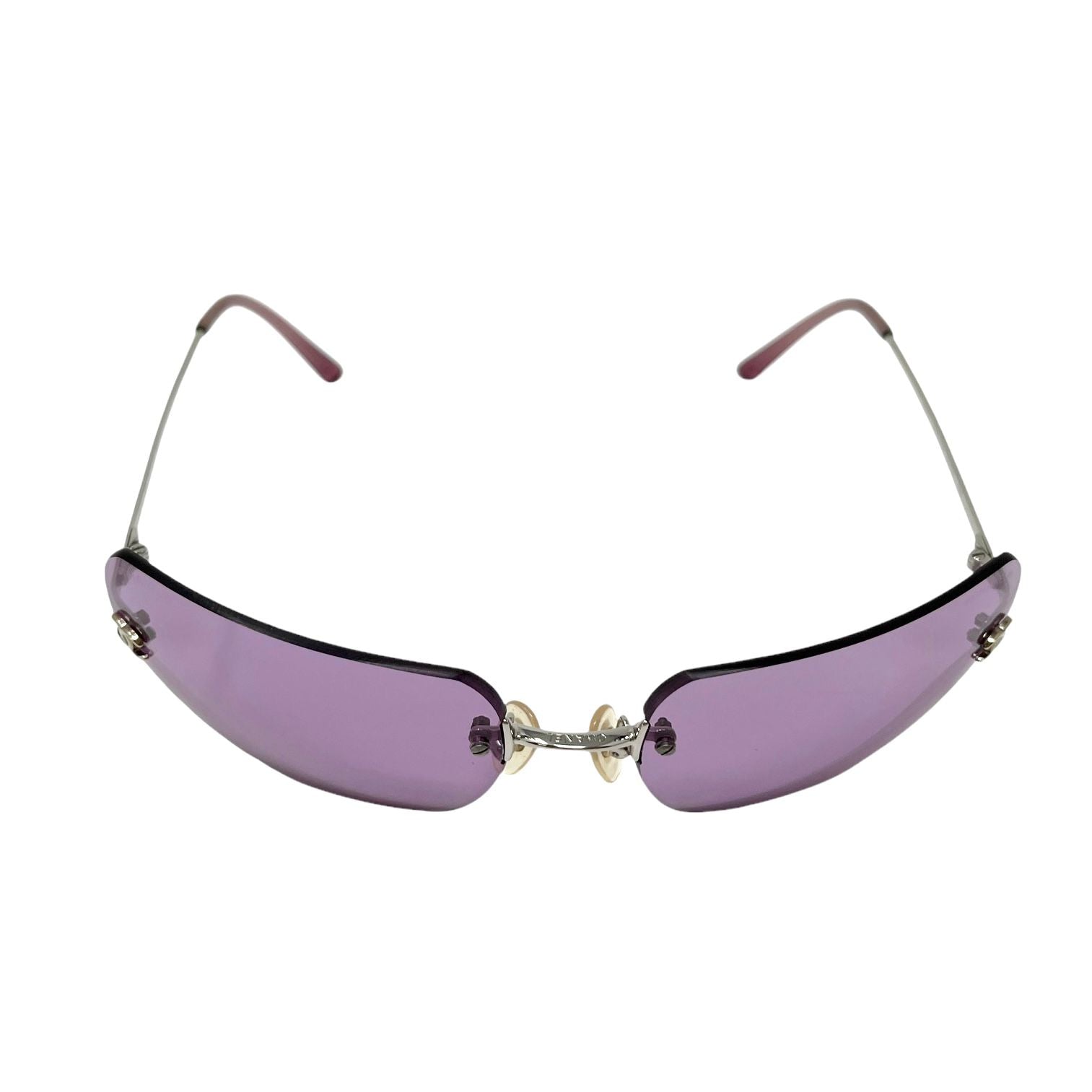 Chanel Purple Logo Rimless Sunglasses – Treasures of NYC