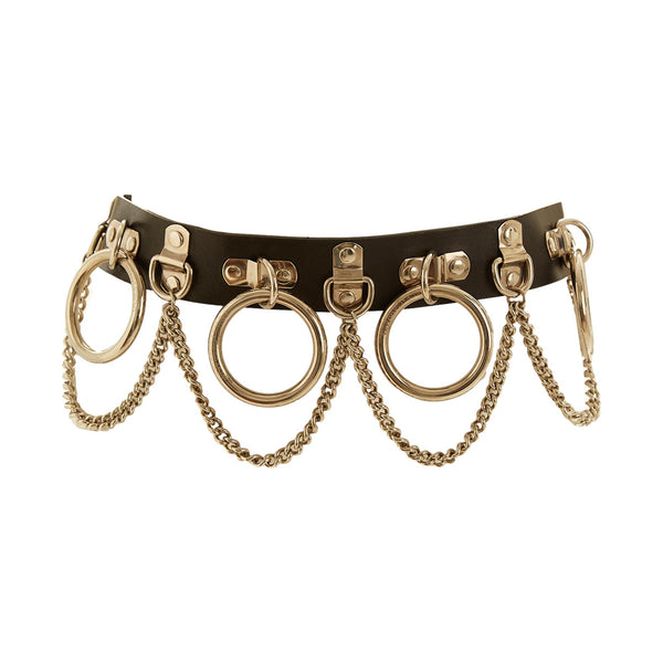 Dolce & Gabbana Black Bondage Chain Belt