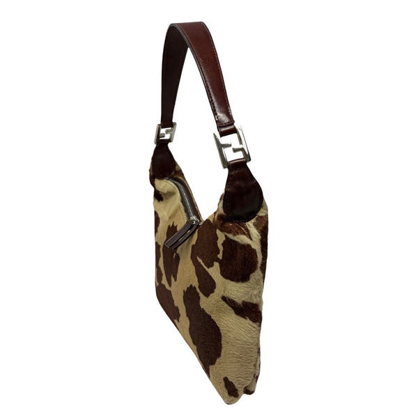 Fendi Brown Calfhair Shoulder Bag