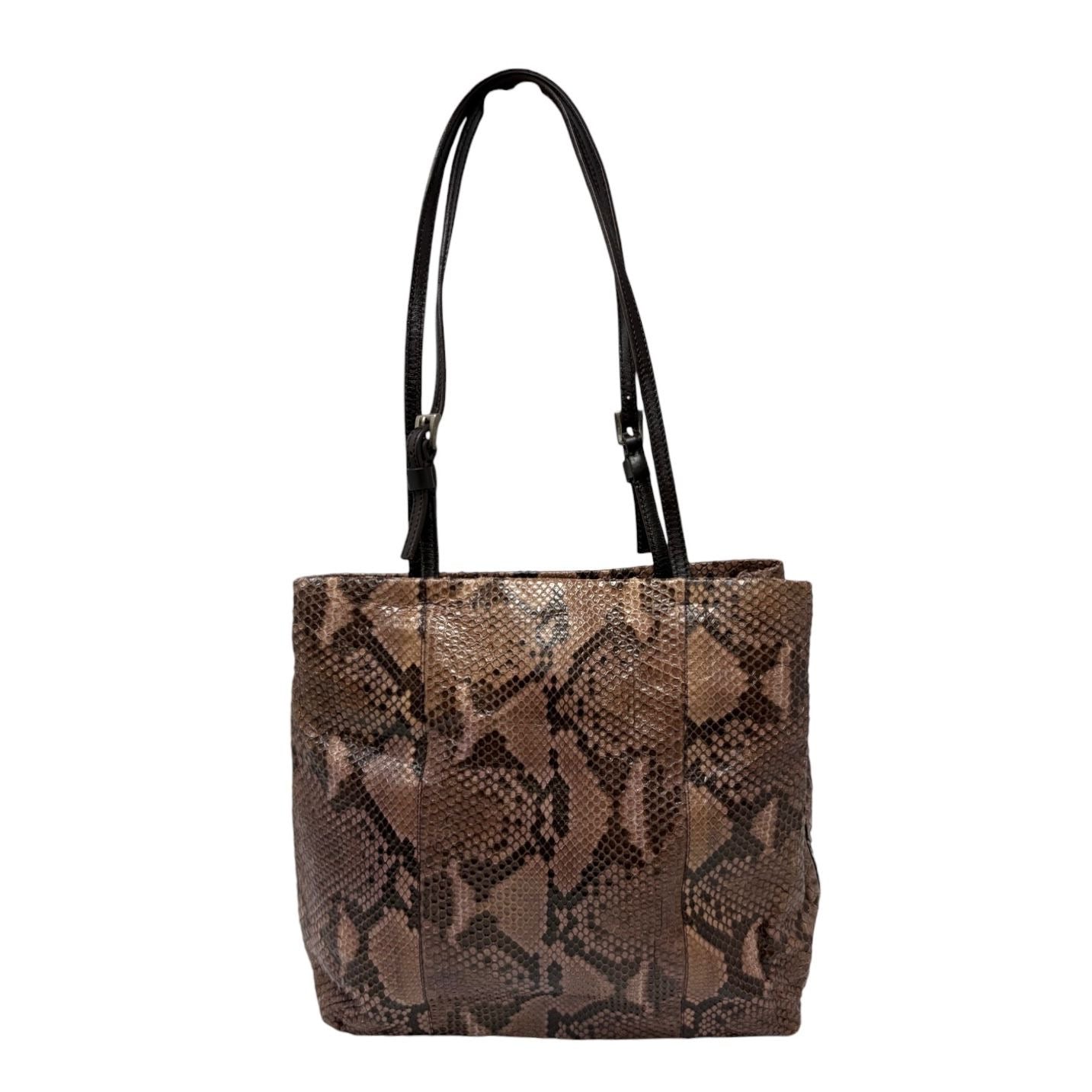Prada Brown Snakeskin Shoulder Bag