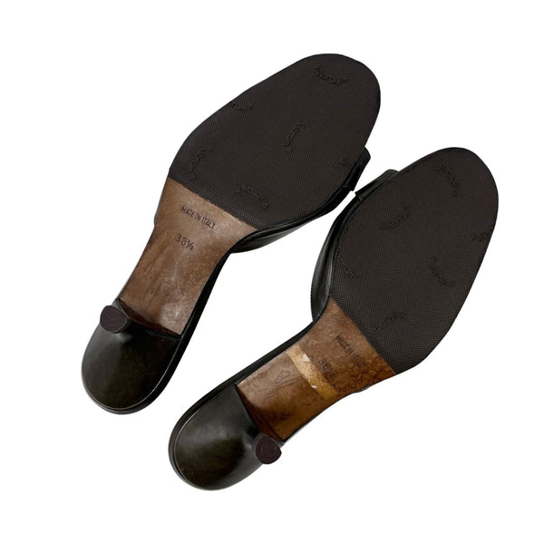 Dior Lock + Key Brown Heels