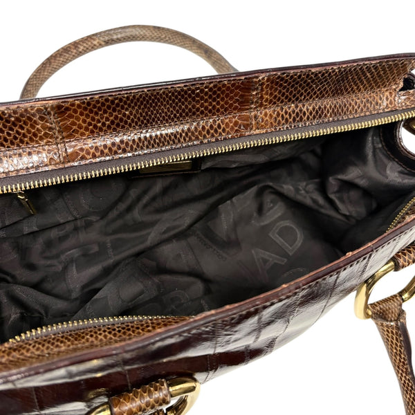 Dolce & Gabbana Brown Logo Top Handle Bag