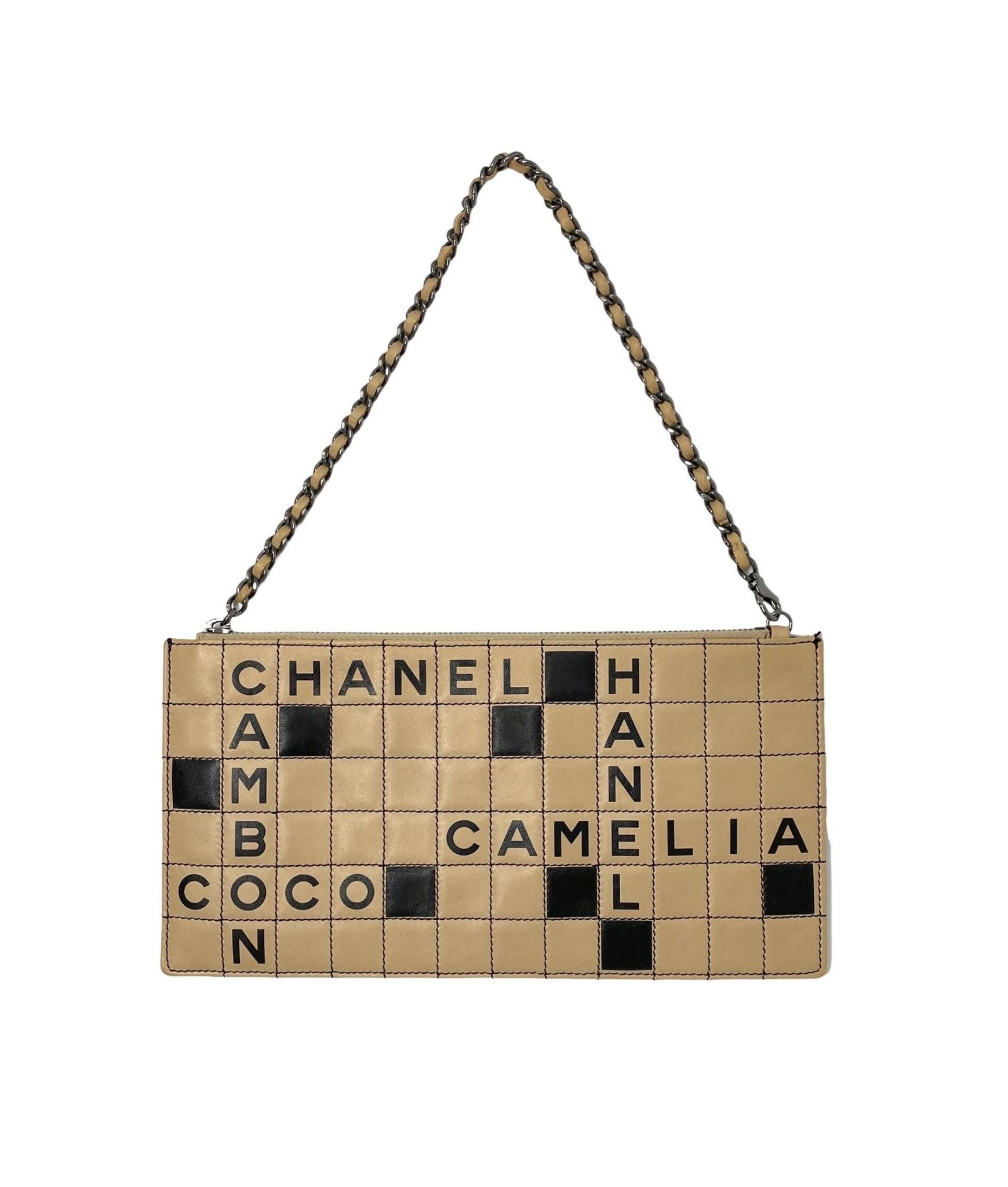 Chanel Crossword Logo Shoulder Bag