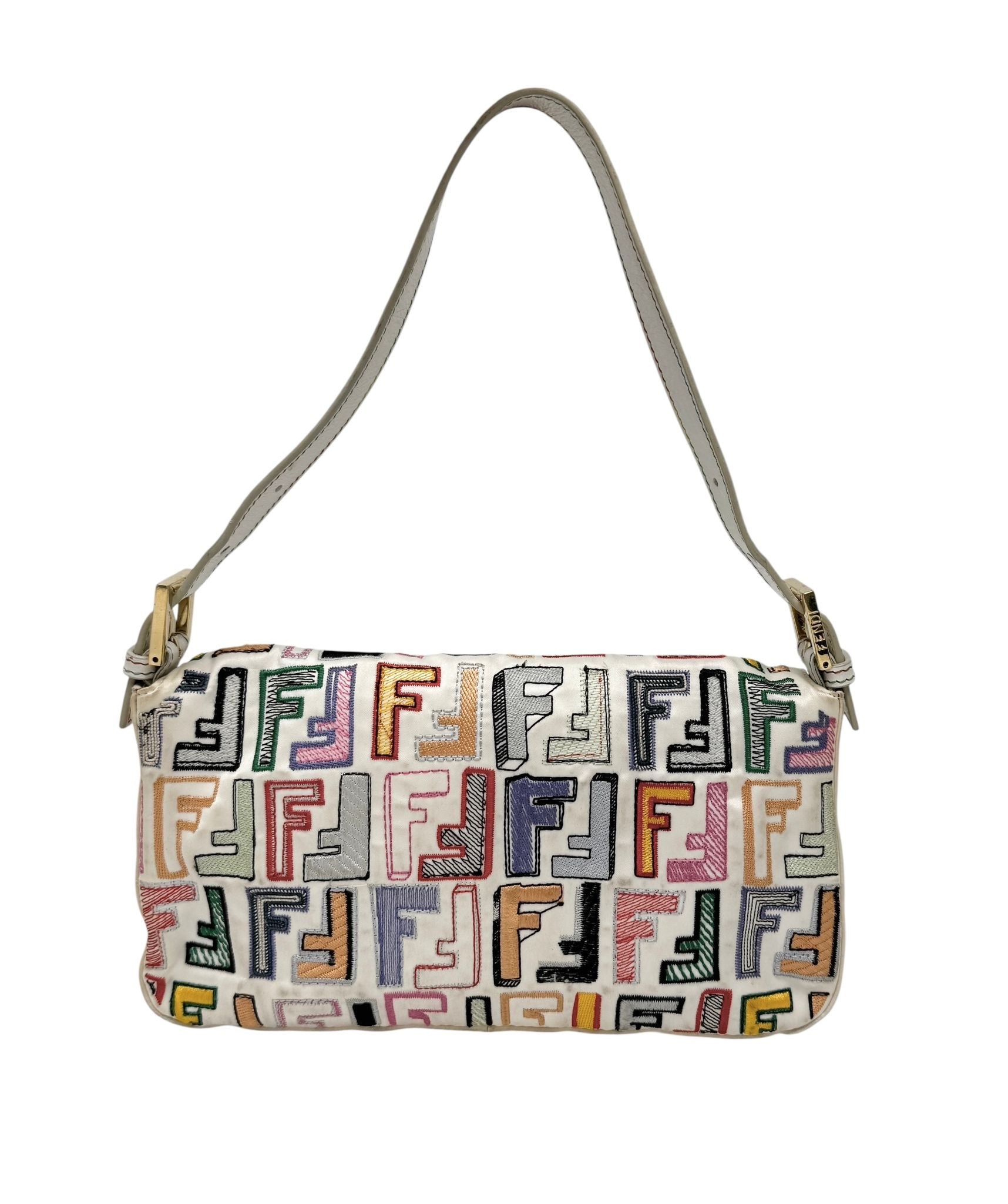 Fendi Multicolor Logo 2way Baguette – Treasures of NYC
