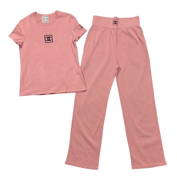 Chanel Pink Logo Set