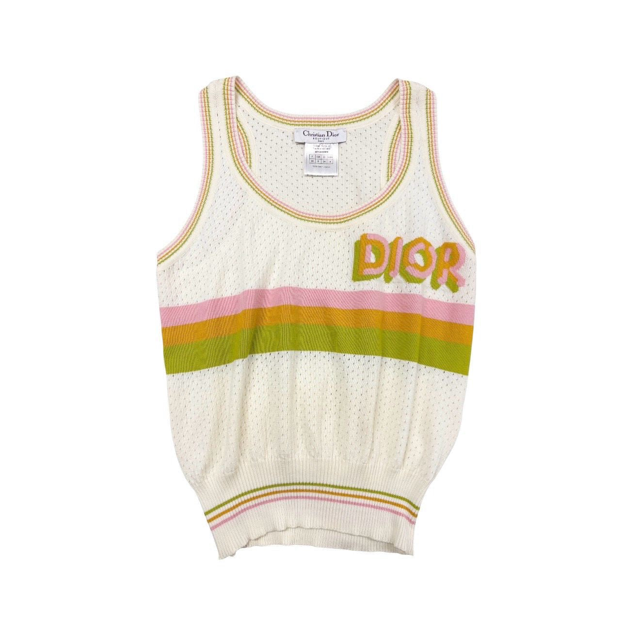 Dior Mesh Logo Tank