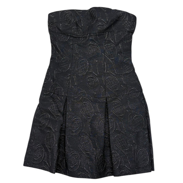 Chanel Navy Tennis Logo Dress
