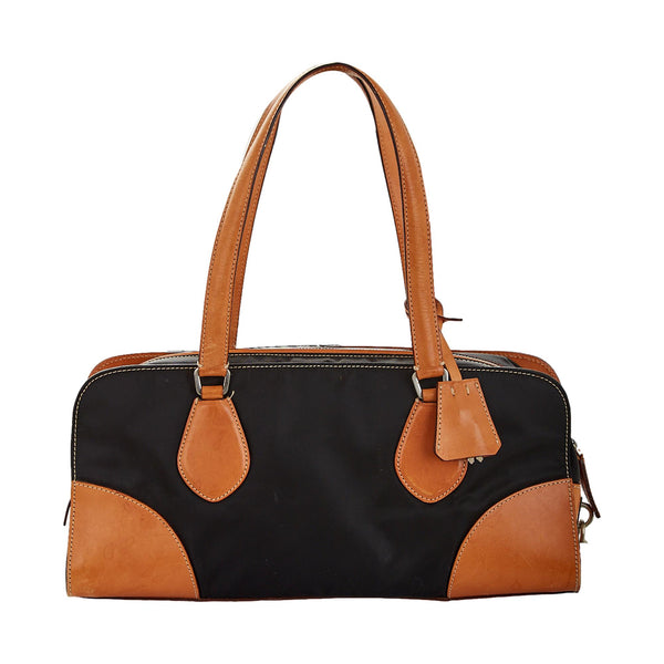Prada Mixed Media Nylon Shoulder Bag