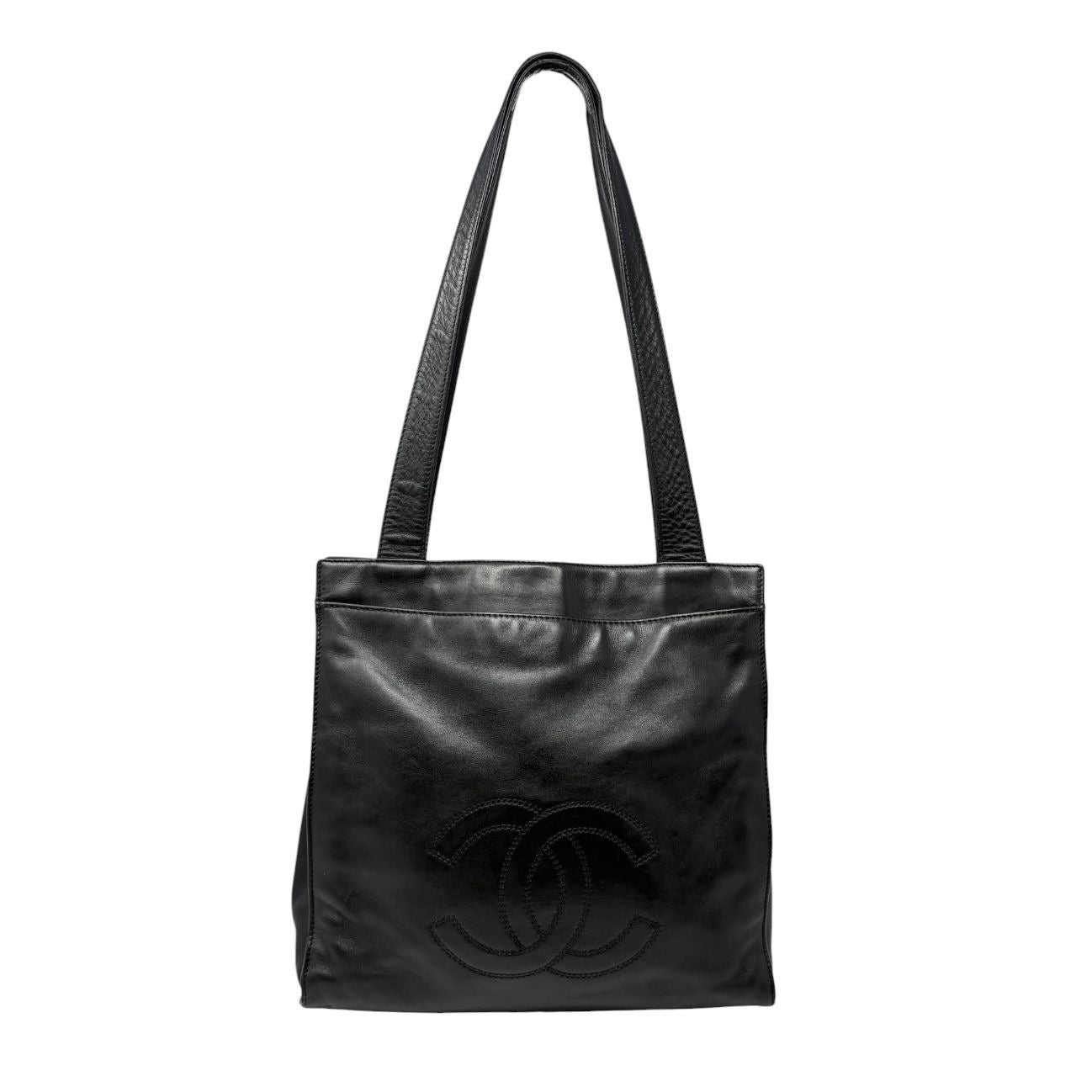 Chanel Black Logo Shoulder Bag