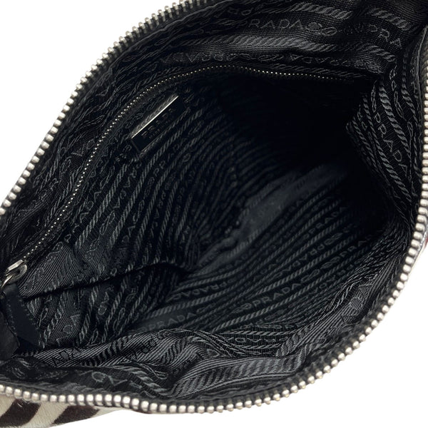 Prada Zebra Logo Shoulder Bag