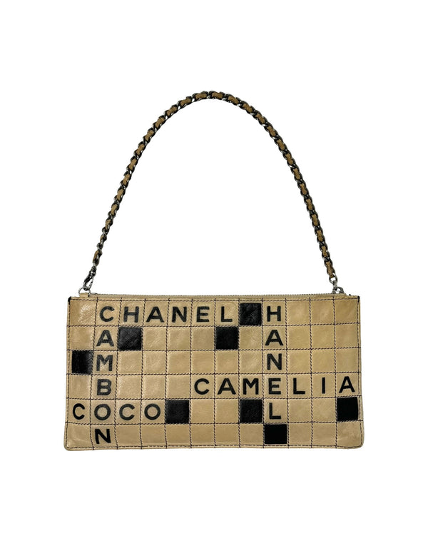 Chanel Leather Crossword Shoulder Bag