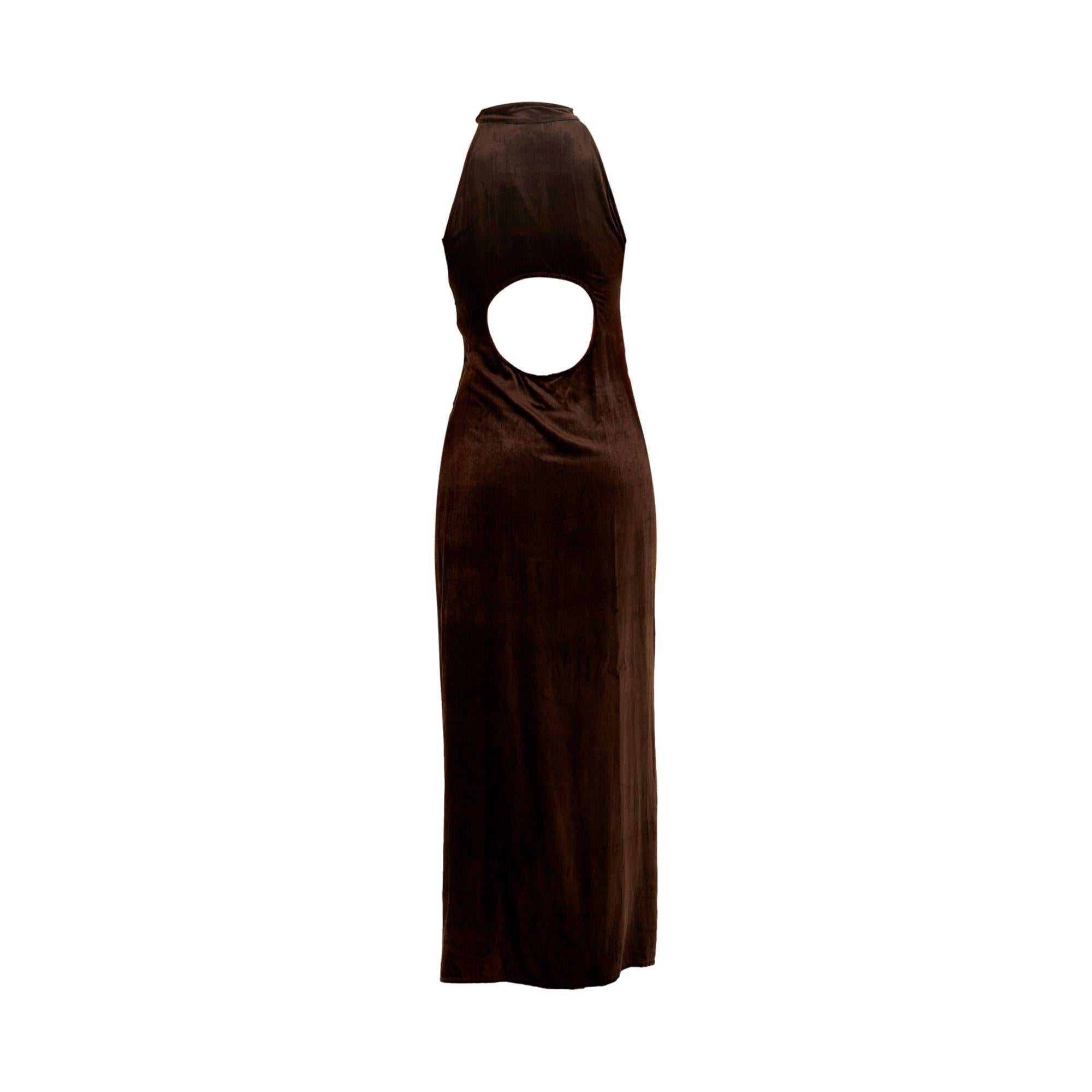 Versace Brown Velvet Dress
