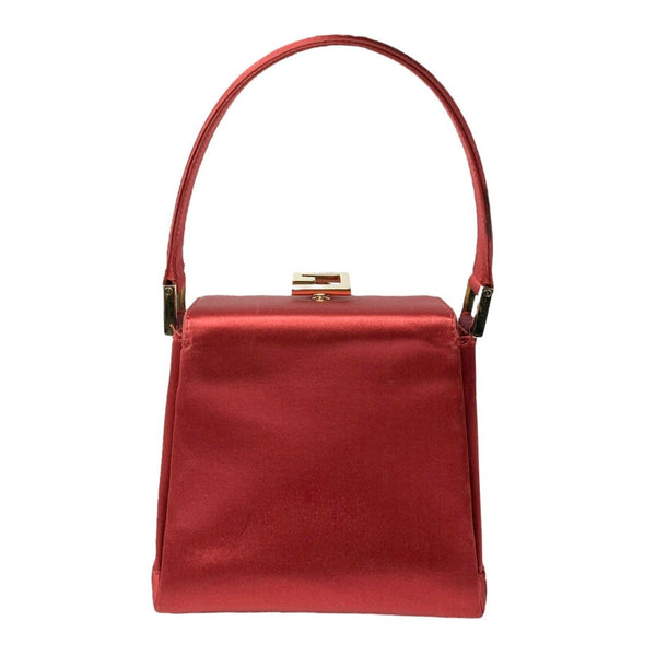 Gucci Mini Red Satin Top Handle Box Bag