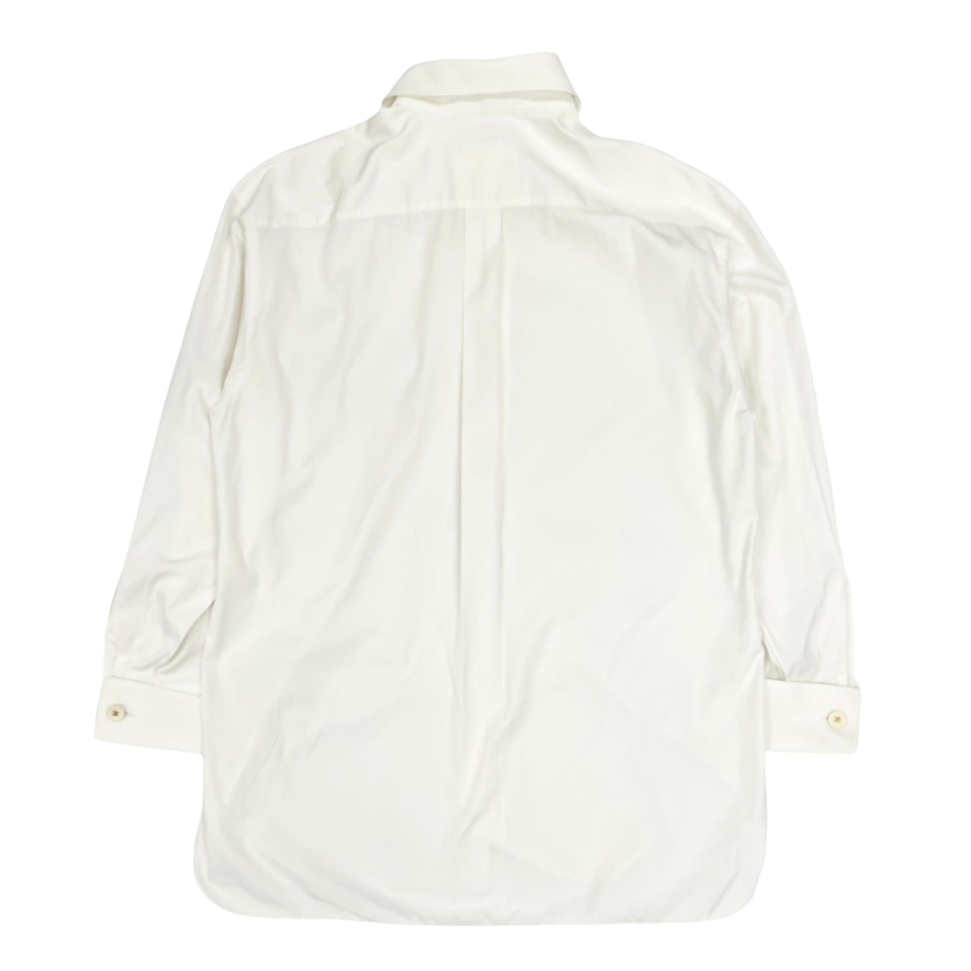 Chanel White Logo Button Down Top