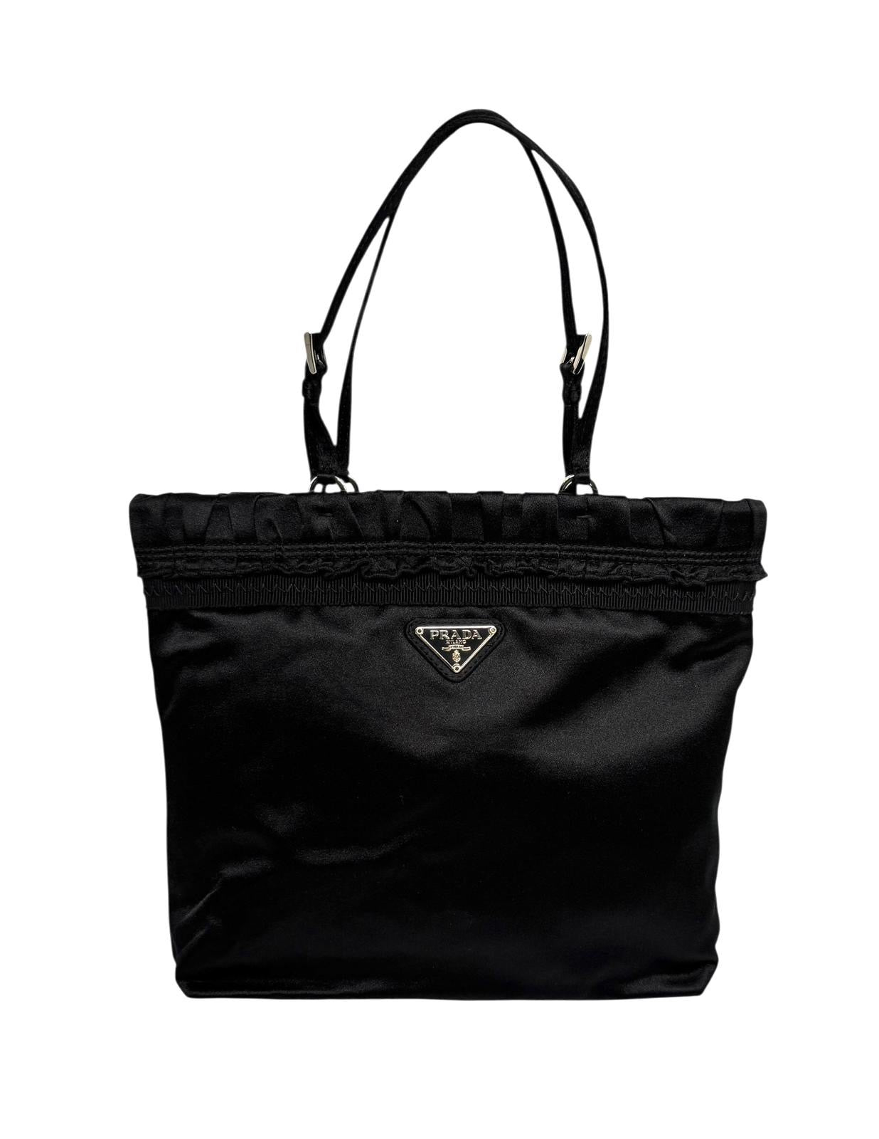 Prada Black Satin Mini Bag