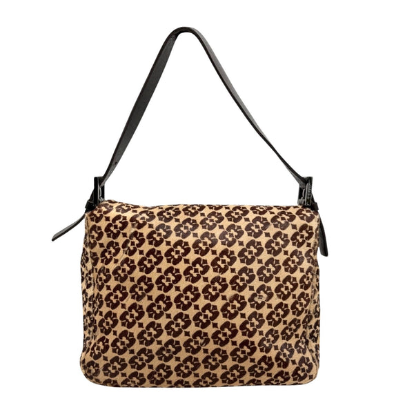 Fendi Geometric Calf Hair Shoulder Bag