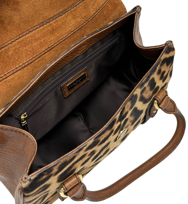 Dolce & Gabbana Cheetah Print Top Handle Bag