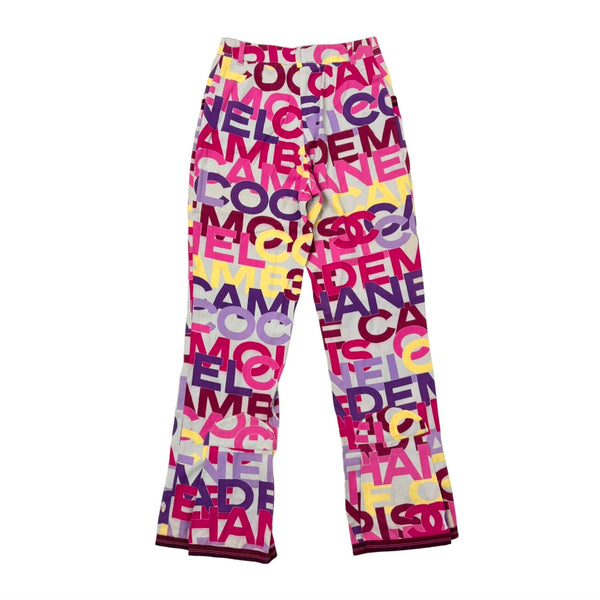 Chanel Multicolor Logo Pants