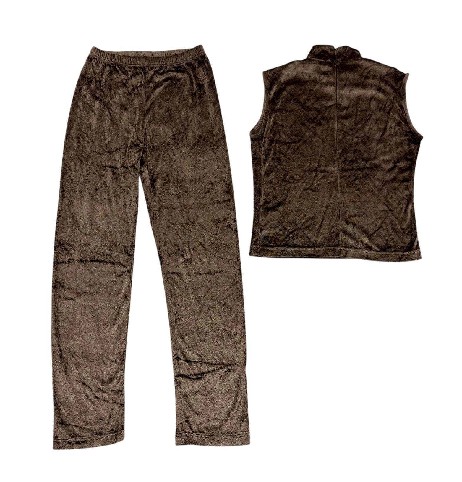 Fendi Brown Velour Logo Set