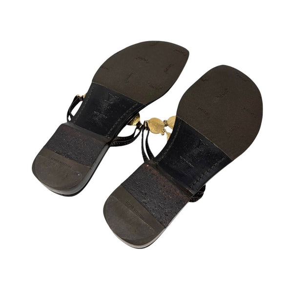 Louis Vuitton Chain Logo Sandals