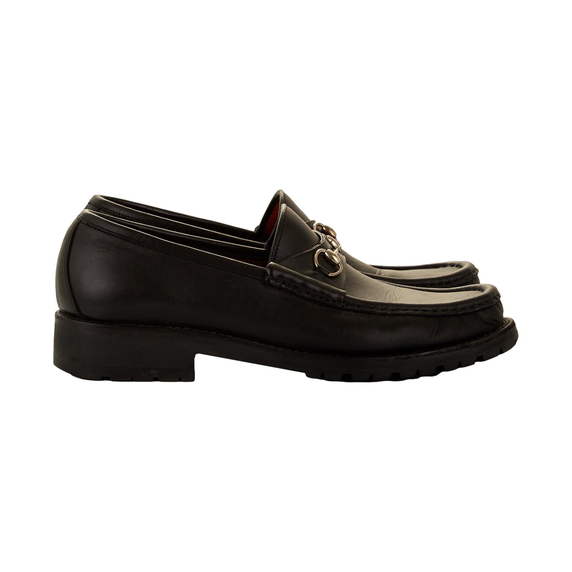 Gucci Black Horsebit Loafers