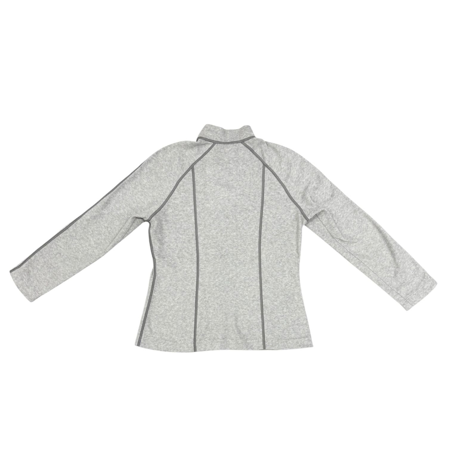 Chanel Grey Fleece Logo Zip Up