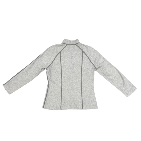 Chanel Grey Fleece Logo Zip Up