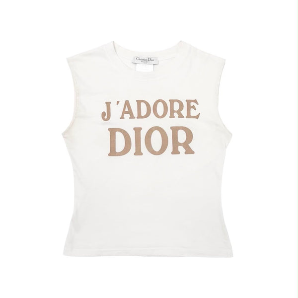 Dior J’adore White Logo Tank