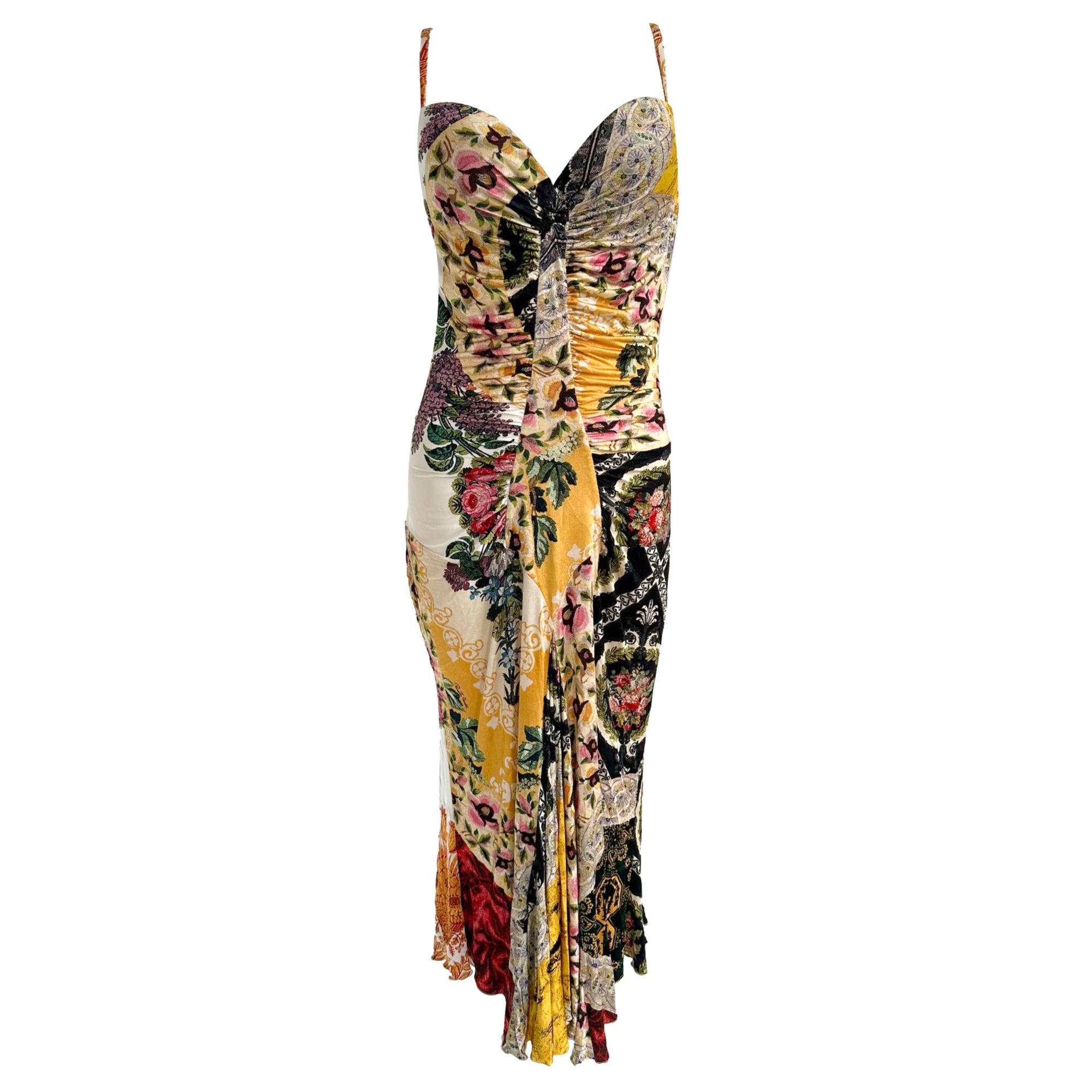 Roberto Cavalli Floral Patchwork Dress Treasures of NYC Roberto Cavalli Floral Patchwork Dress Treasures of NYC