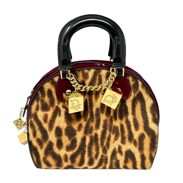 Dior Cheetah Calfhair Gambler Bag