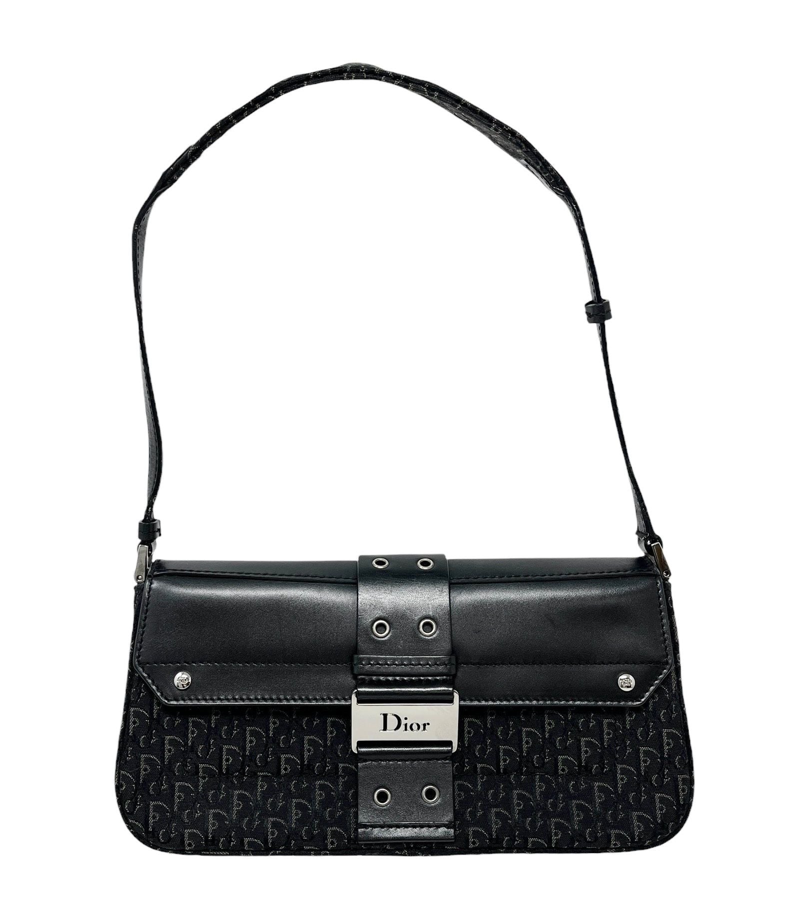 Dior Black Logo Shoulder Bag